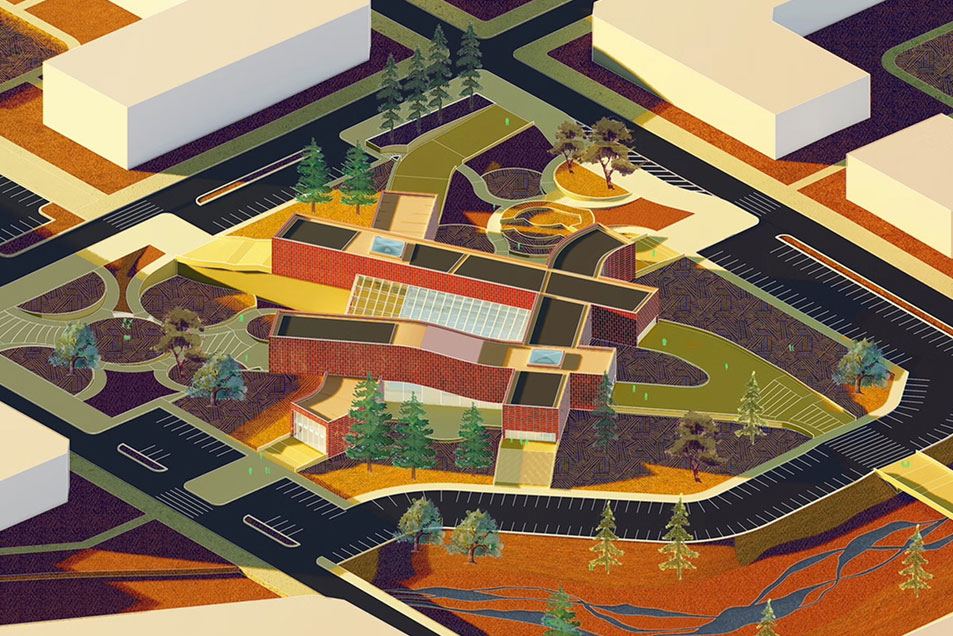 Mockup of city design